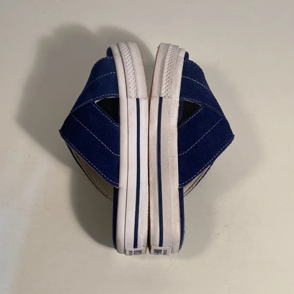 Converse One Star Slip on Blue Slide Sandals Women Size 5 - Picture 6 of 8
